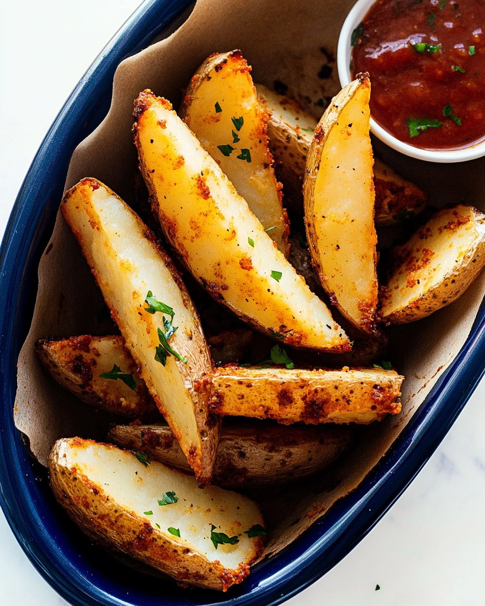 Crispy Oven-Baked Potato Wedges (Pub Style)