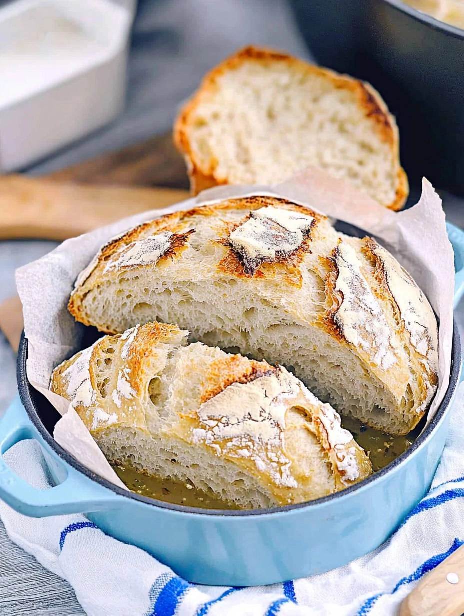 Dutch Oven No-Knead Crusty Bread (Perfect with Any Stew)