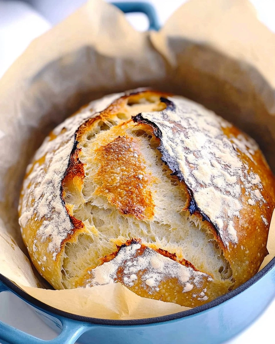 Dutch Oven No-Knead Crusty Bread (Perfect with Any Stew)