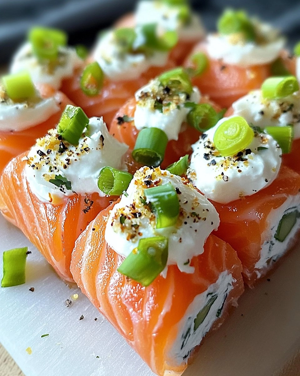 Easter Smoked Salmon and Cream Cheese Roll Ups