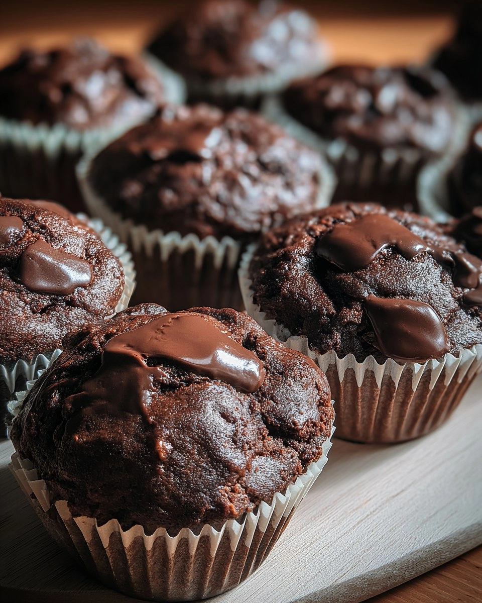 Easy Double Chocolate Muffins