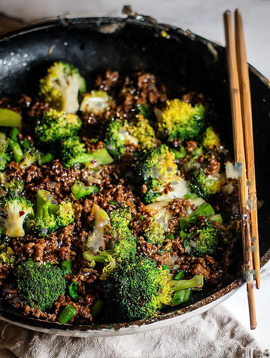 Easy Ground Beef and Broccoli 