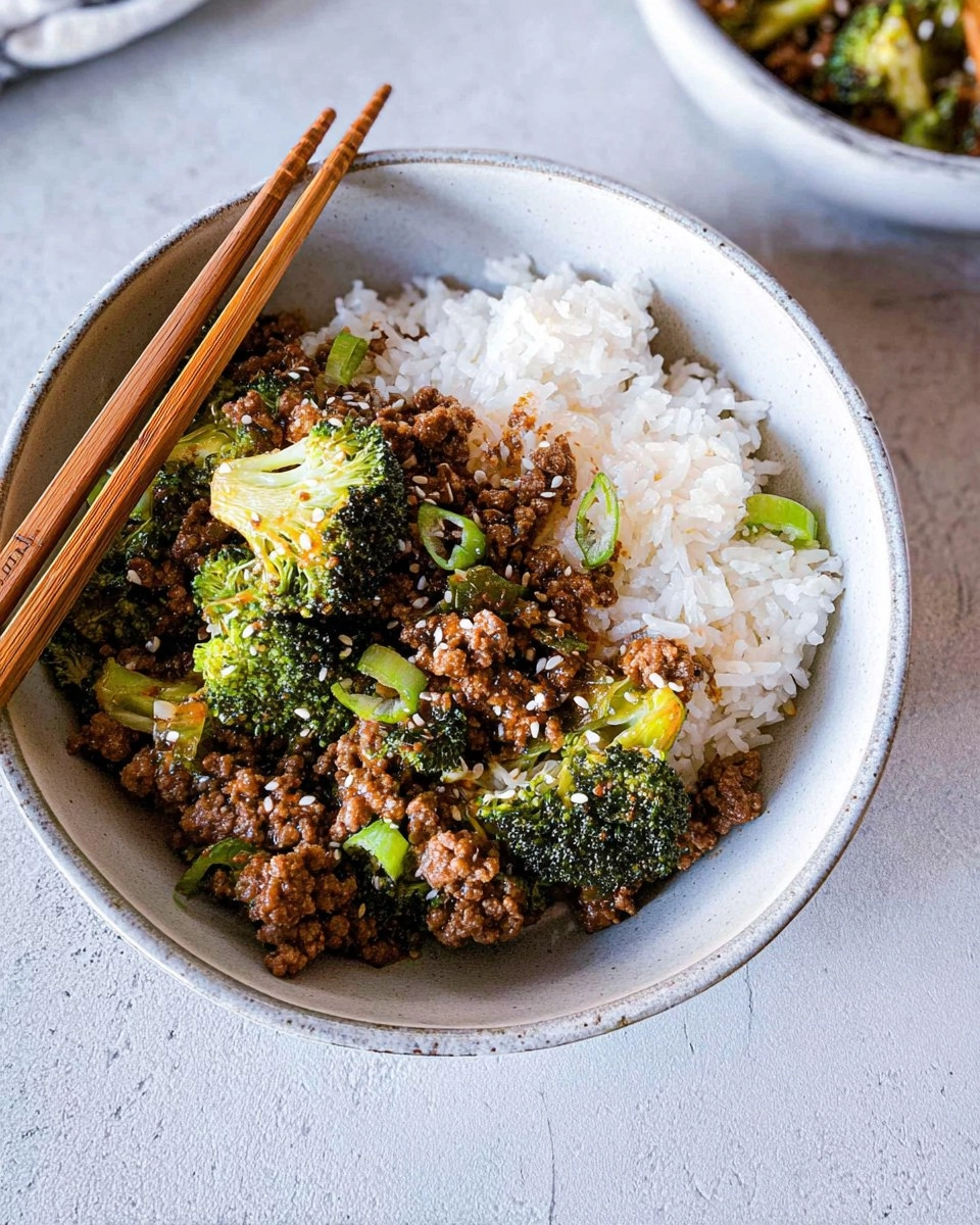 Easy Ground Beef and Broccoli 