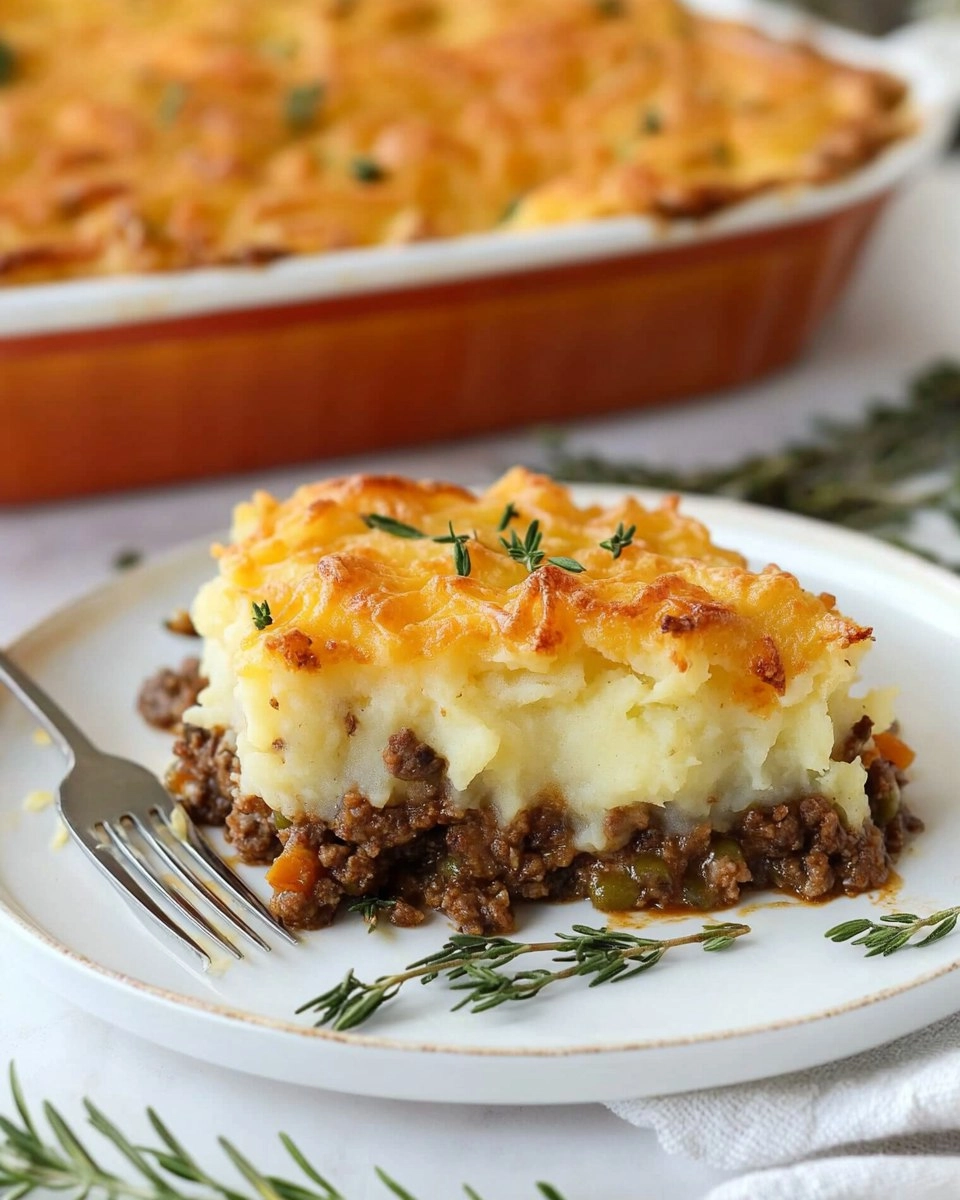 Easy Shepherd’s Pie with Cheesy Mashed Potato Topping