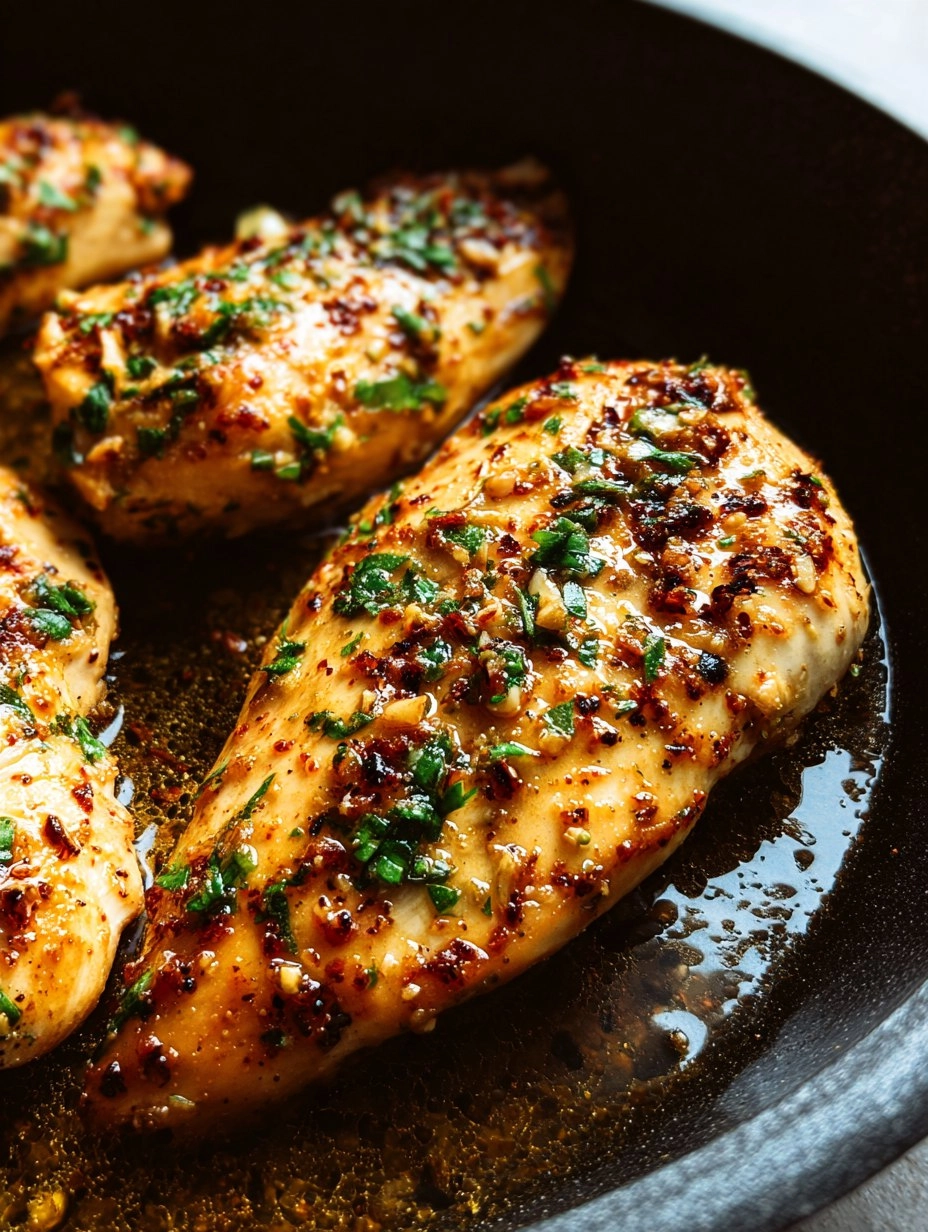 Garlic Butter Baked Chicken Breast 