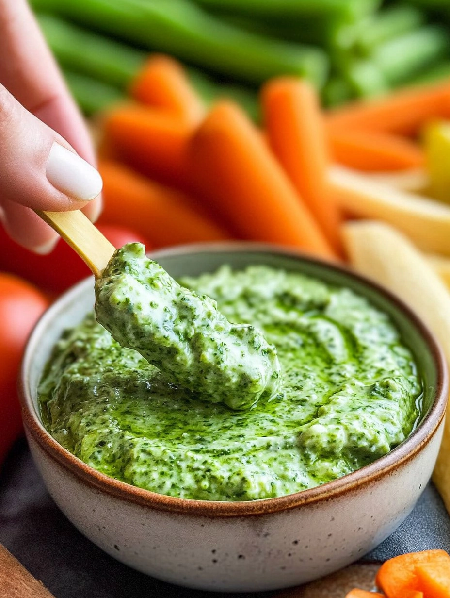 Green Goddess Yogurt Dip with Veggie Platter