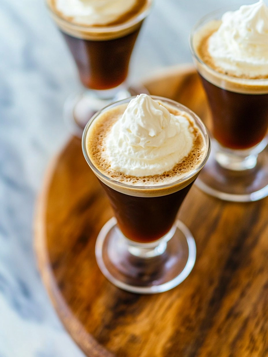 Irish Coffee with Whipped Cream (Hot or Iced Version)