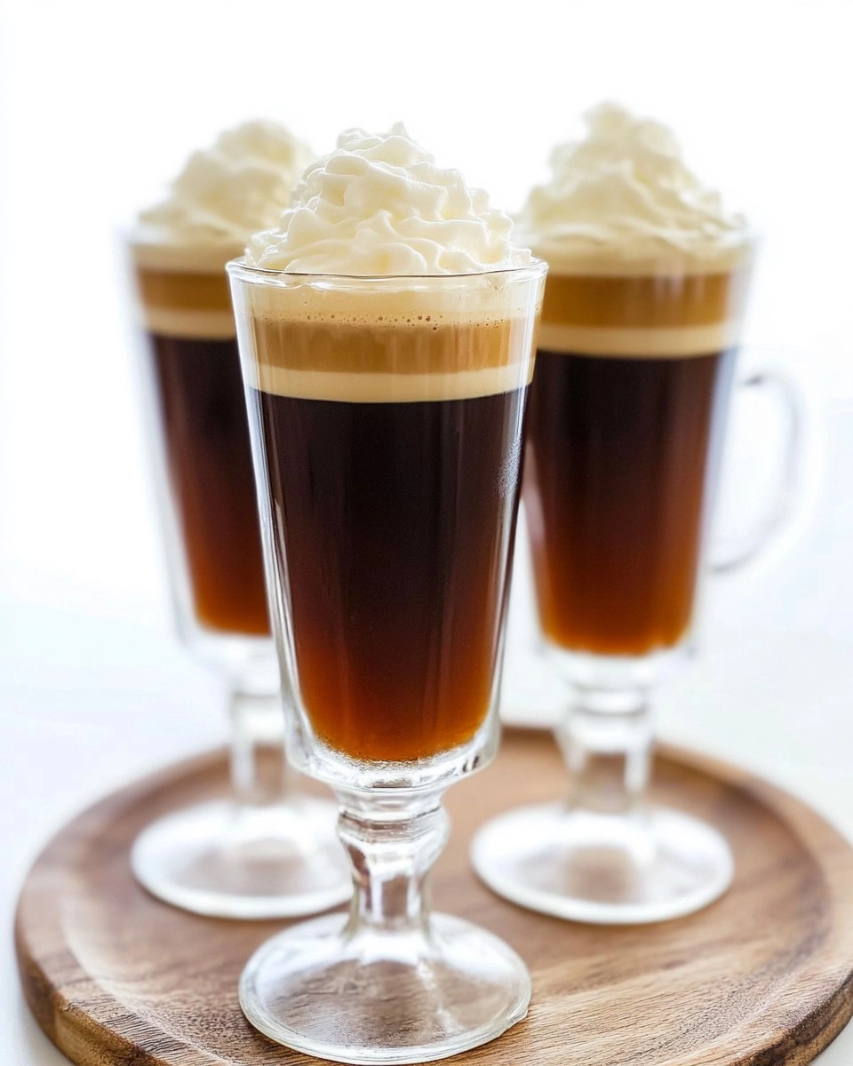 Irish Coffee with Whipped Cream (Hot or Iced Version)