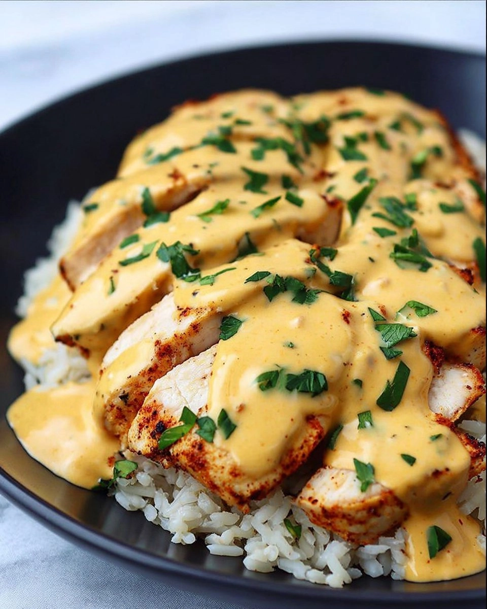 Mexican Chicken with Cheese Sauce