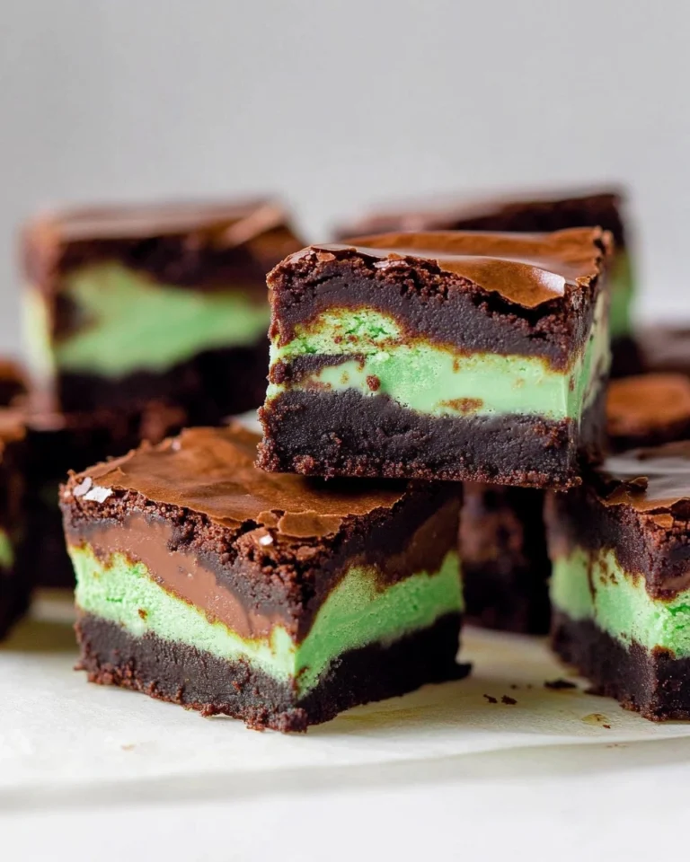 Mint-Chocolate-Brownies-Easy-St-Patricks-Day-Fudgy-Brownies-Recipe