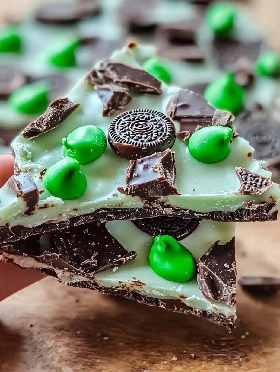 Mint Oreo Chocolate Bark