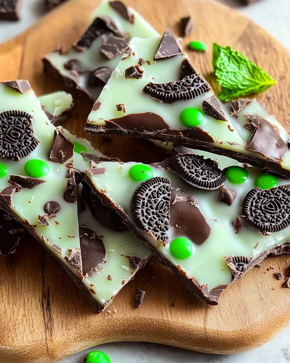 Mint Oreo Chocolate Bark