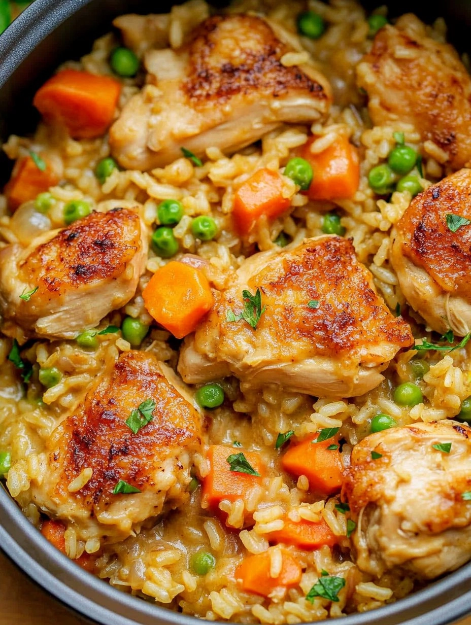 One Pot Chicken and Rice | Creamy Comfort Meal