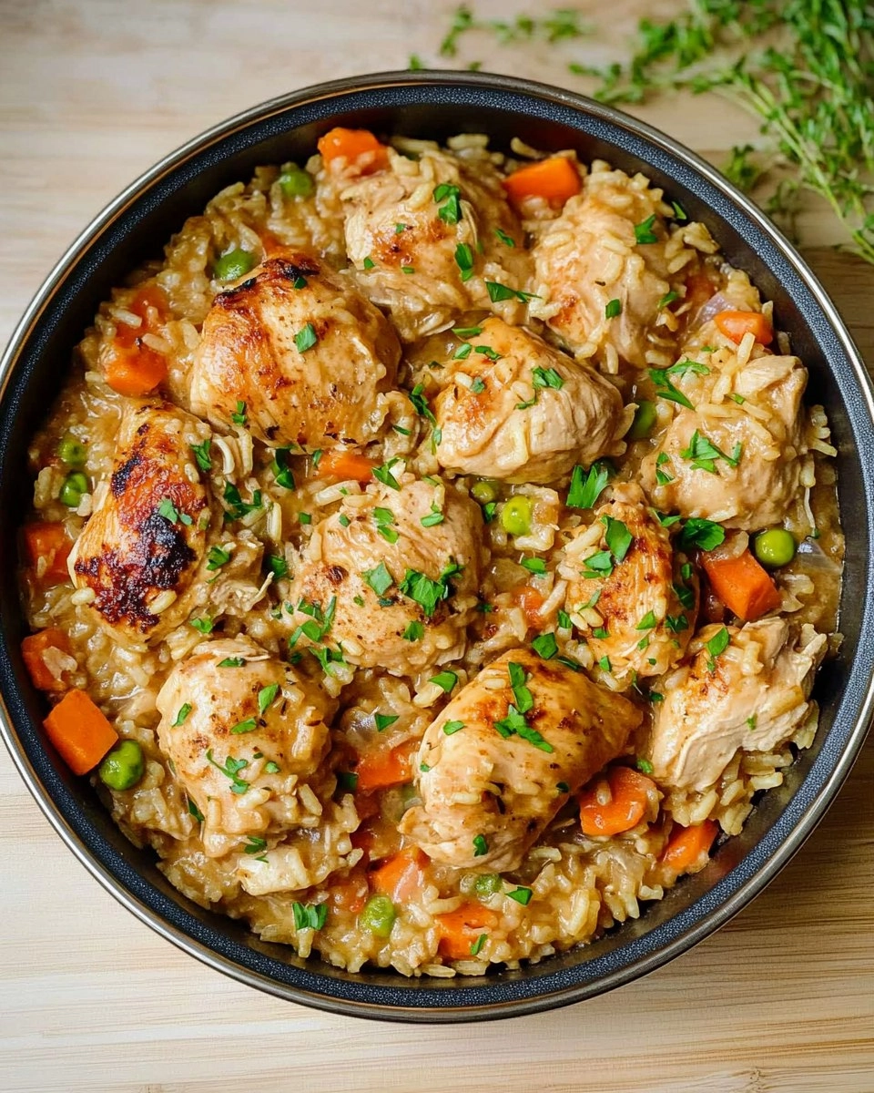 One Pot Chicken and Rice | Creamy Comfort Meal