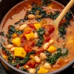 One-Pot-Creamy-Tuscan-White-Bean-Kale-Soup-Recipe