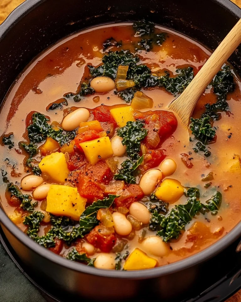 One-Pot-Creamy-Tuscan-White-Bean-Kale-Soup-Recipe