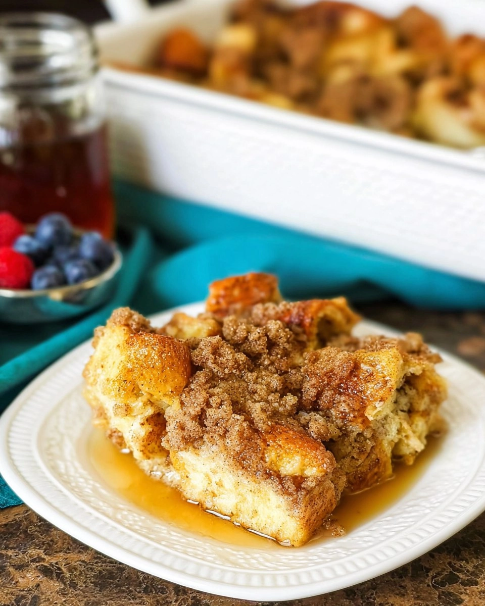 Overnight French Toast Casserole with Cinnamon Streusel 123 Overnight French Toast Casserole with Cinnamon Streusel