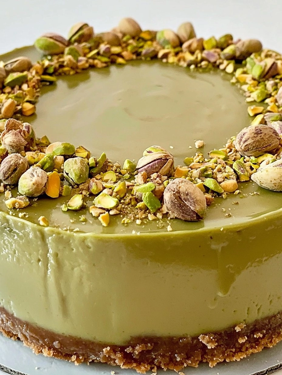 Pistachio Cheesecake | Easy No-Bake Green Dessert 97 Pistachio Cheesecake | Easy No-Bake Green Dessert