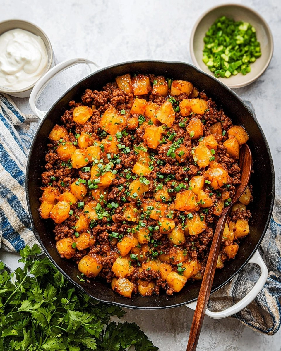 Quick Ground Beef and Potatoes 