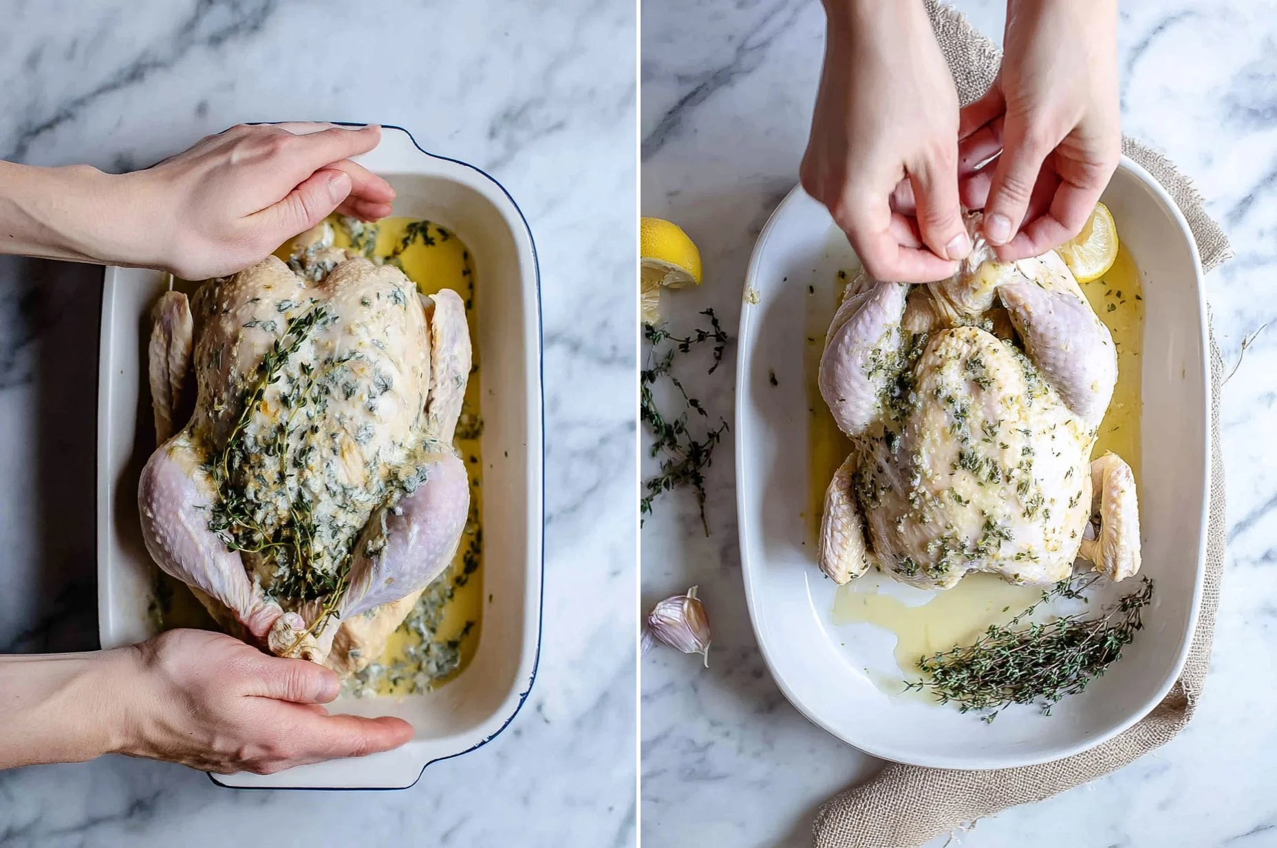 Roasted Garlic & Herb Whole Chicken (Sunday Dinner)