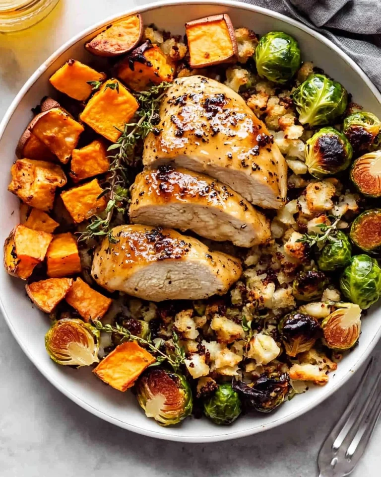 Sheet-Pan-Maple-Dijon-Chicken-with-Brussels-Sprouts-Sweet-Potatoes-Recipe