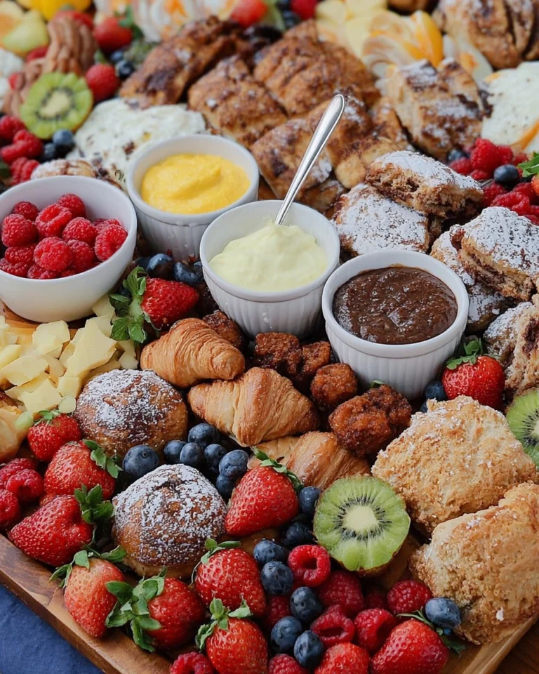 Spring-Brunch-Board-with-Eggs-Pastries-Fruit-Dips-Recipe