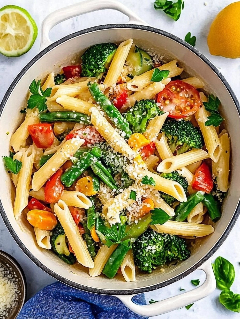 Spring Pasta Primavera | Fresh Vegetable Pasta with Light Sauce