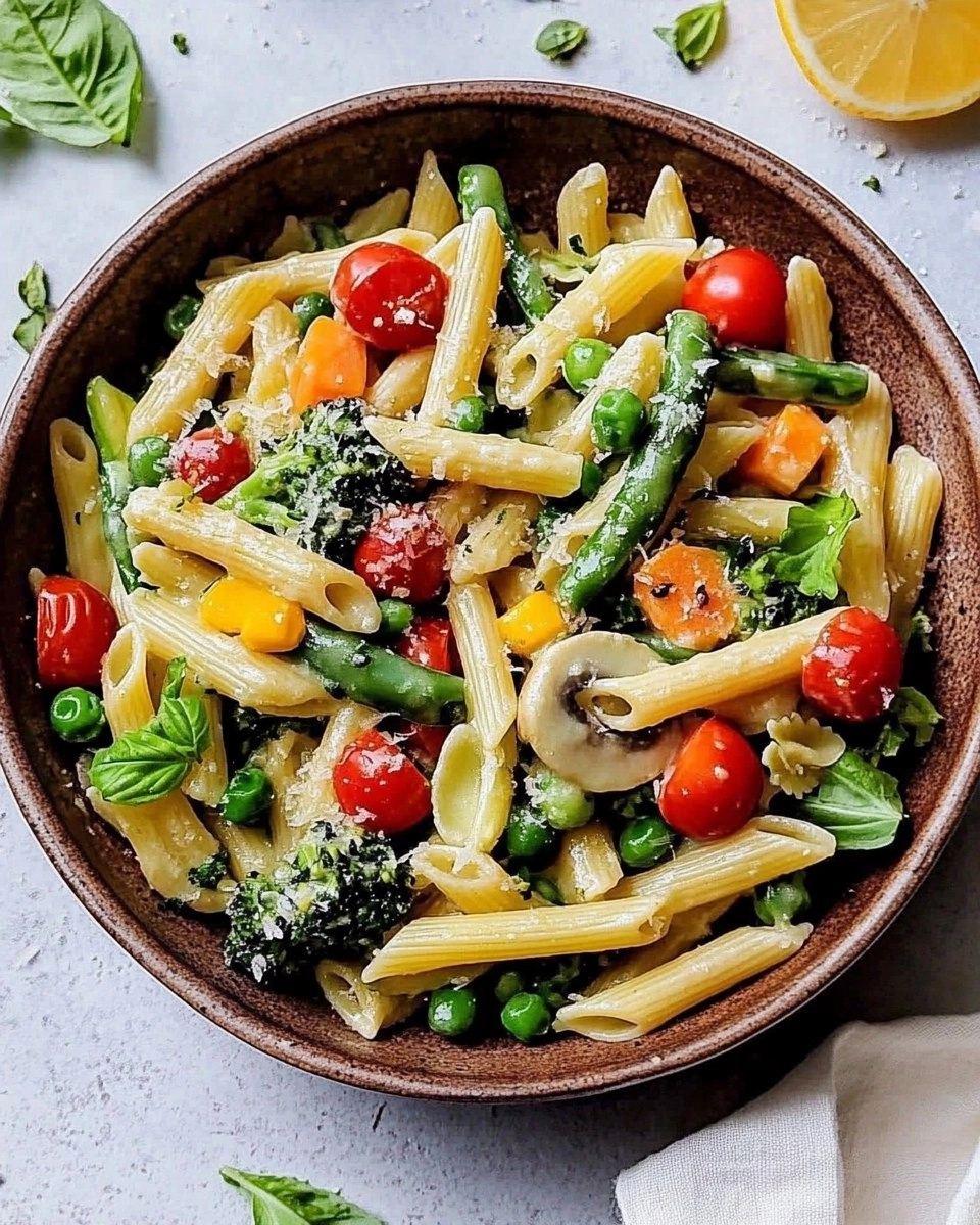 Spring Pasta Primavera | Fresh Vegetable Pasta with Light Sauce