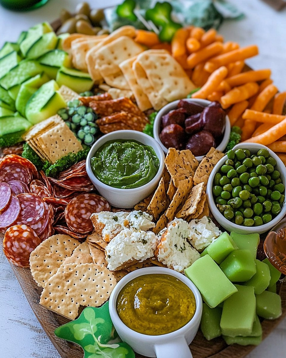 St Patrick's Day Charcuterie Board | Easy Snack Platter