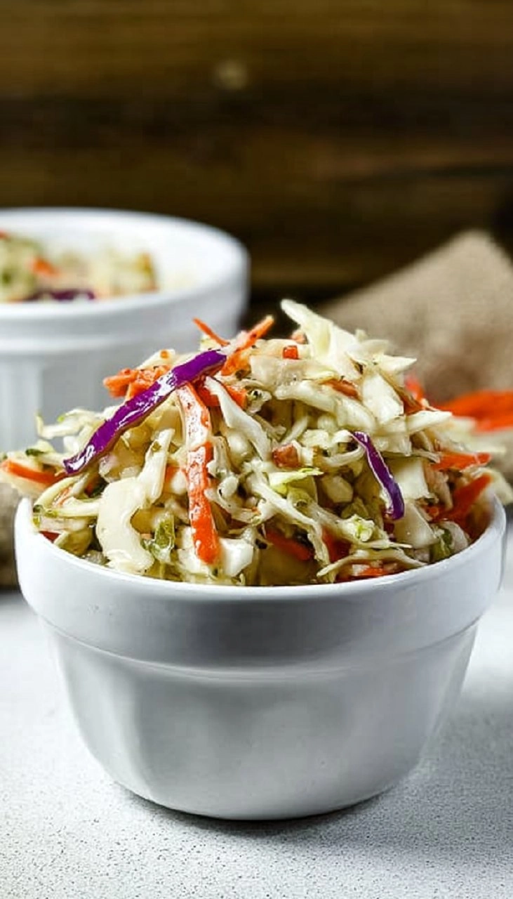 Tangy Vinegar Coleslaw (No Mayo, Summer-Ready)