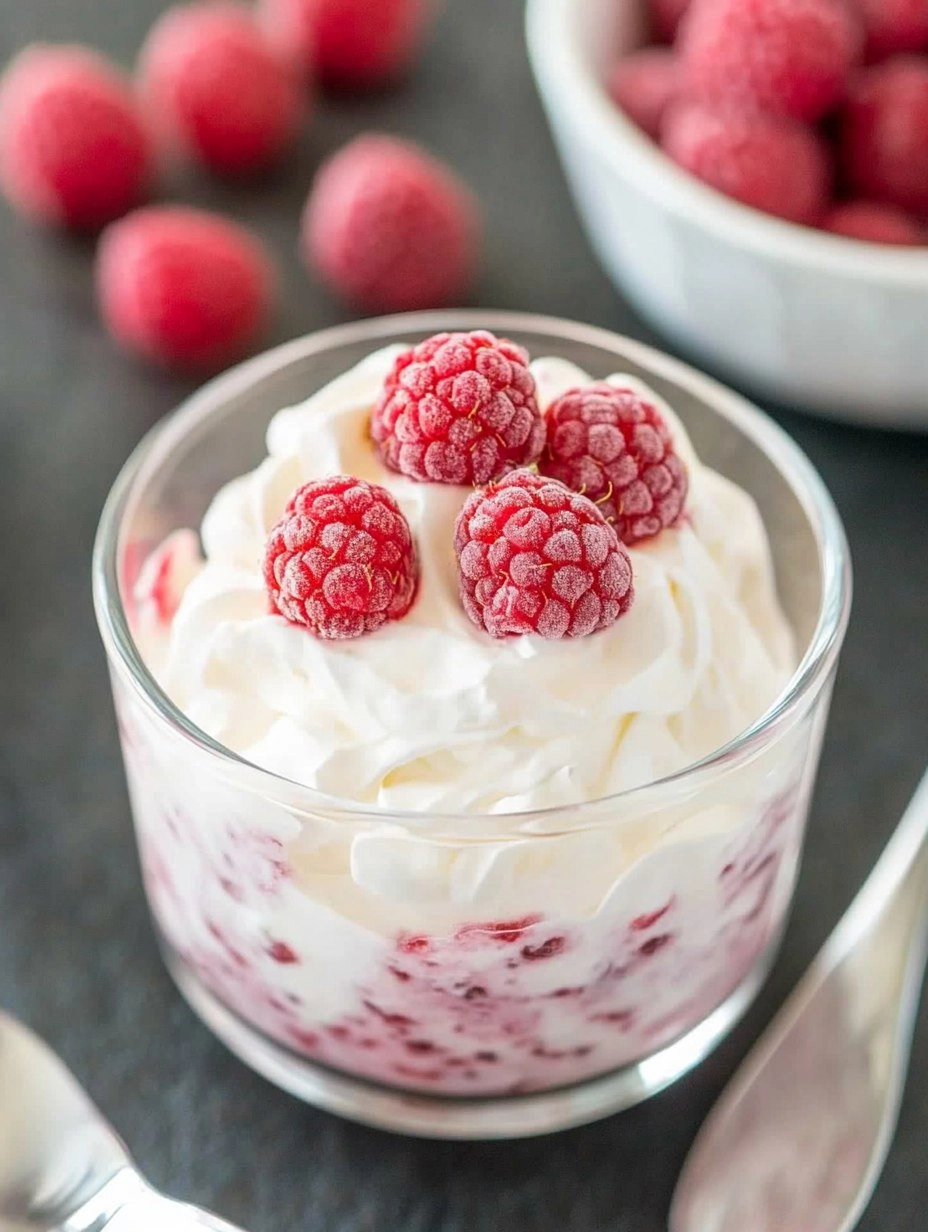 White Chocolate Raspberry Mousse