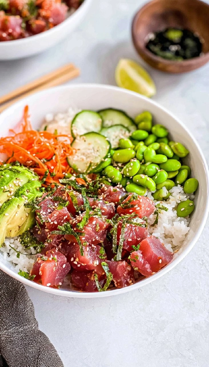 Ahi Tuna Poke Bowls