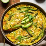 Asparagus Frittata with Goat Cheese & Sweet Potatoes 107 Asparagus-Frittata-with-Goat-Cheese-Sweet-Potatoes-Recipe