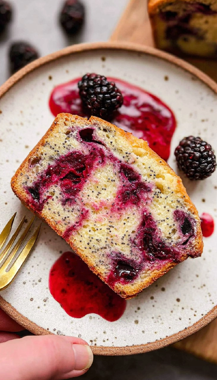 Blackberry Lemon Poppy Seed Loaf