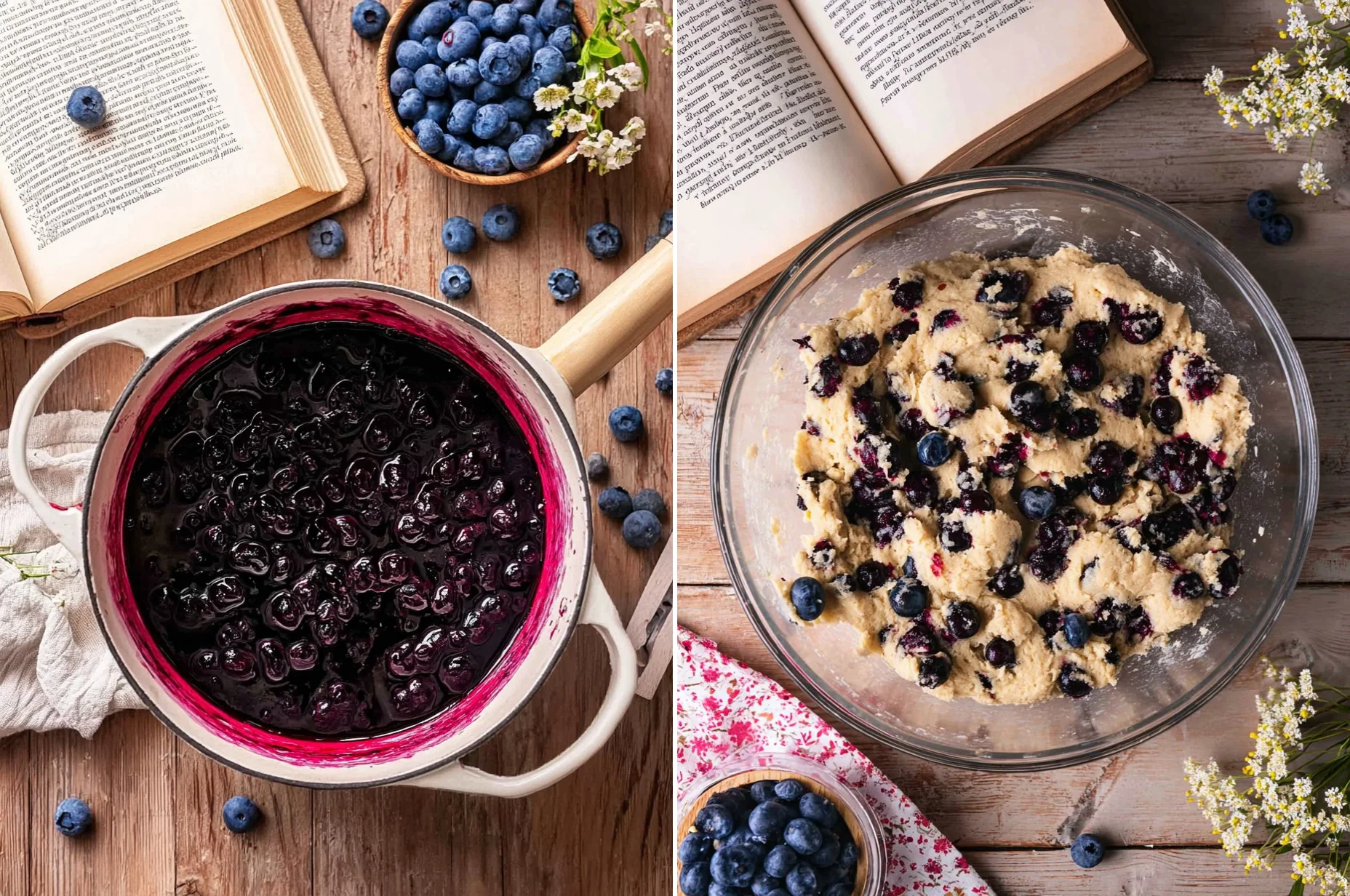 Blueberry Coffee Cake Cookies