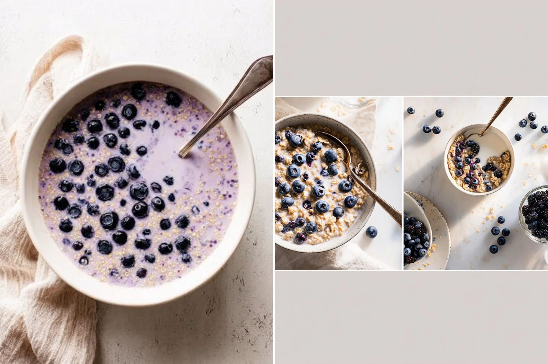 Blueberry Overnight Oats (5-Ingredient, Meal-Prep)