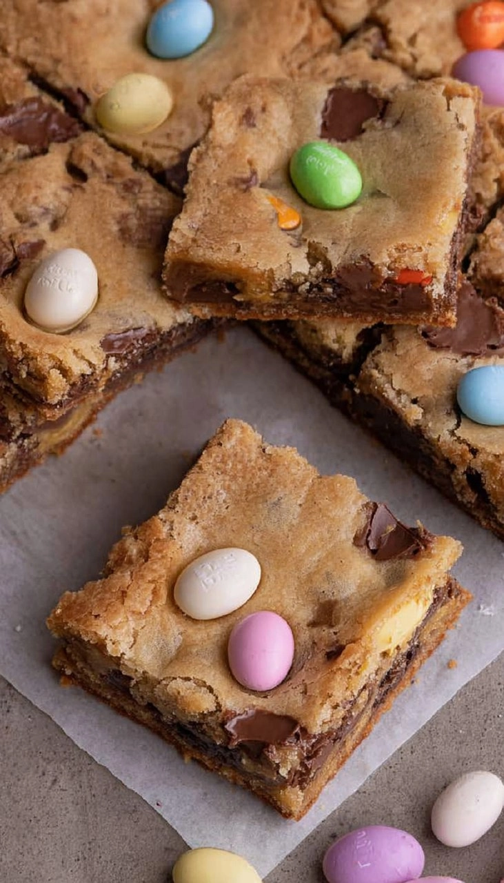 Cadbury Egg Cookie Bars