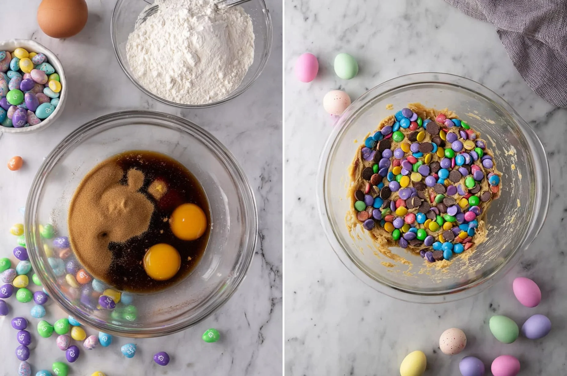 Cadbury Egg Cookie Bars