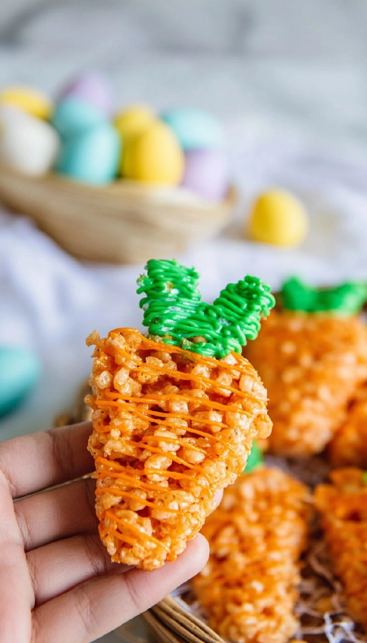 Carrot Easter Rice Krispie Treat Ideas