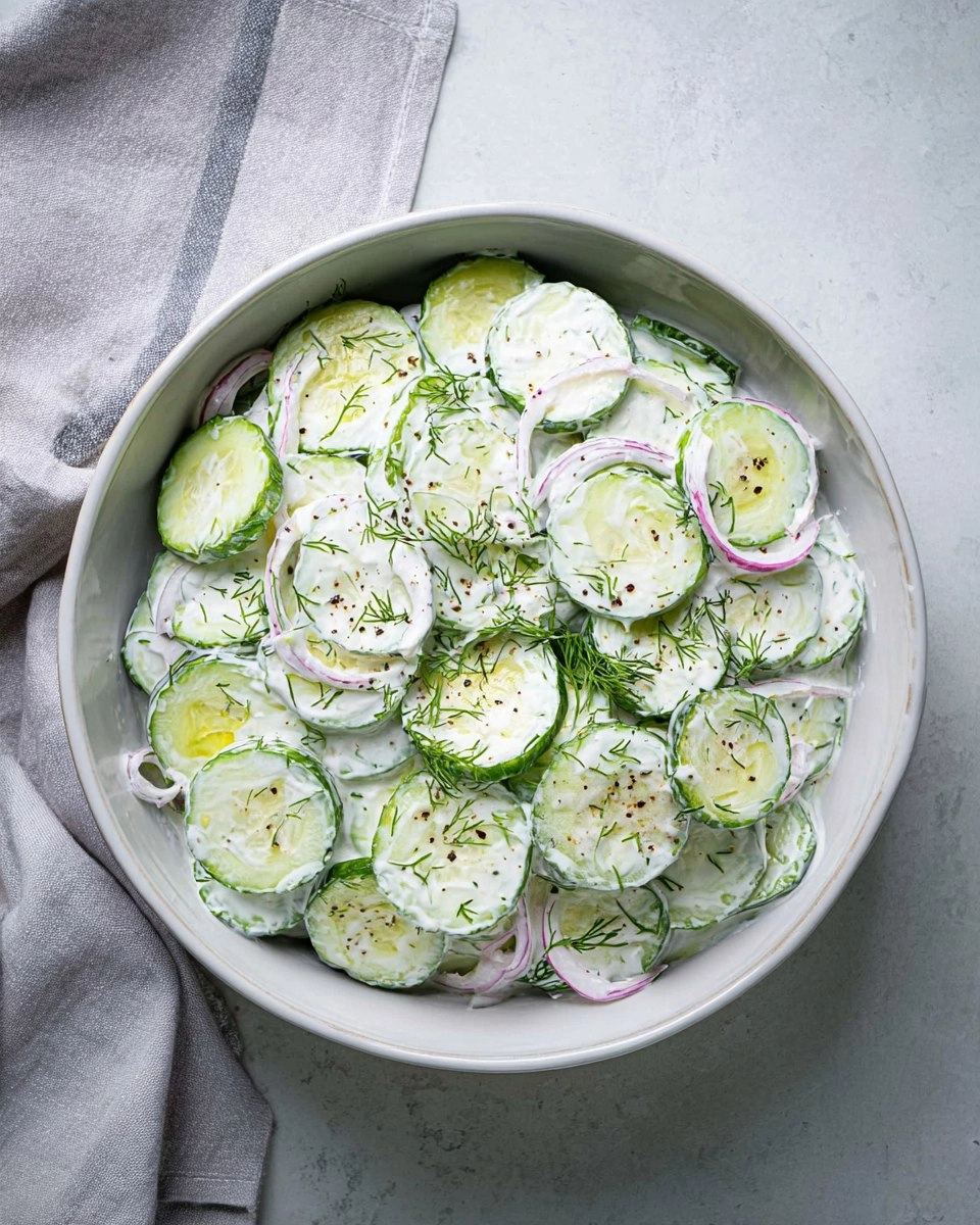 Creamy-Cucumber-Salad-with-Sour-Cream-Dill-Recipe
