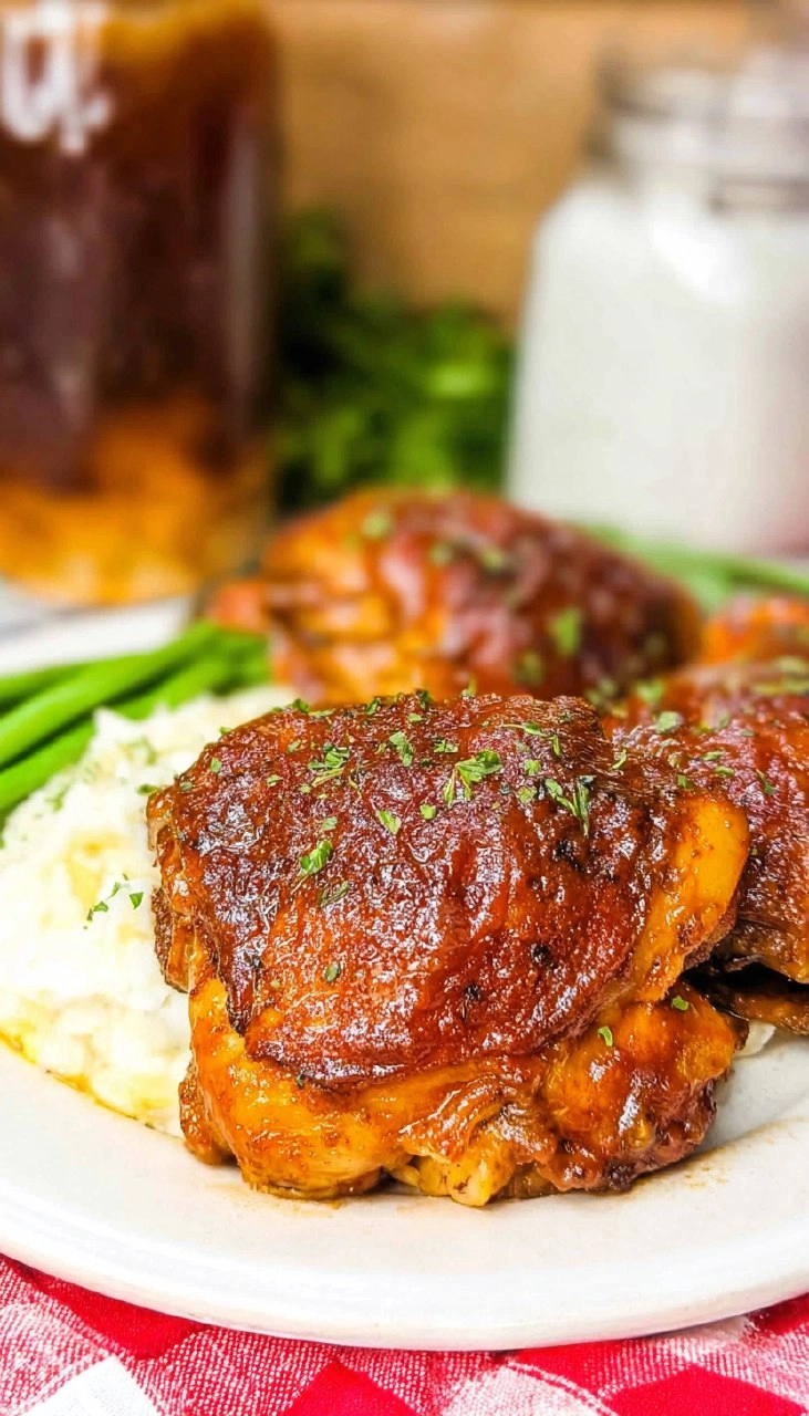 Crockpot Carolina Gold Bbq Chicken Thighs