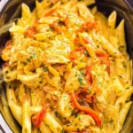 Crockpot-Chicken-Fajita-Pasta-Recipe