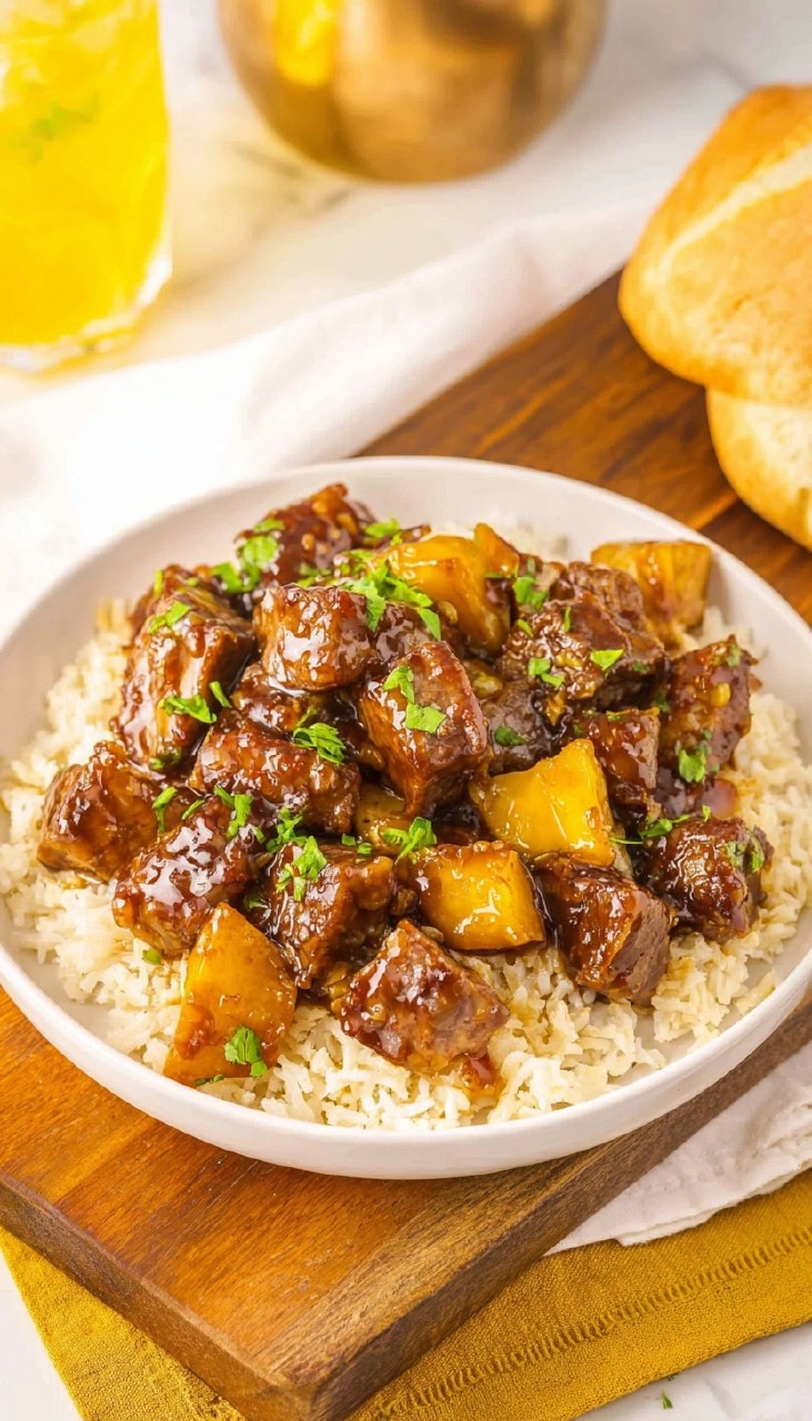 Crockpot Teriyaki Steak Bites