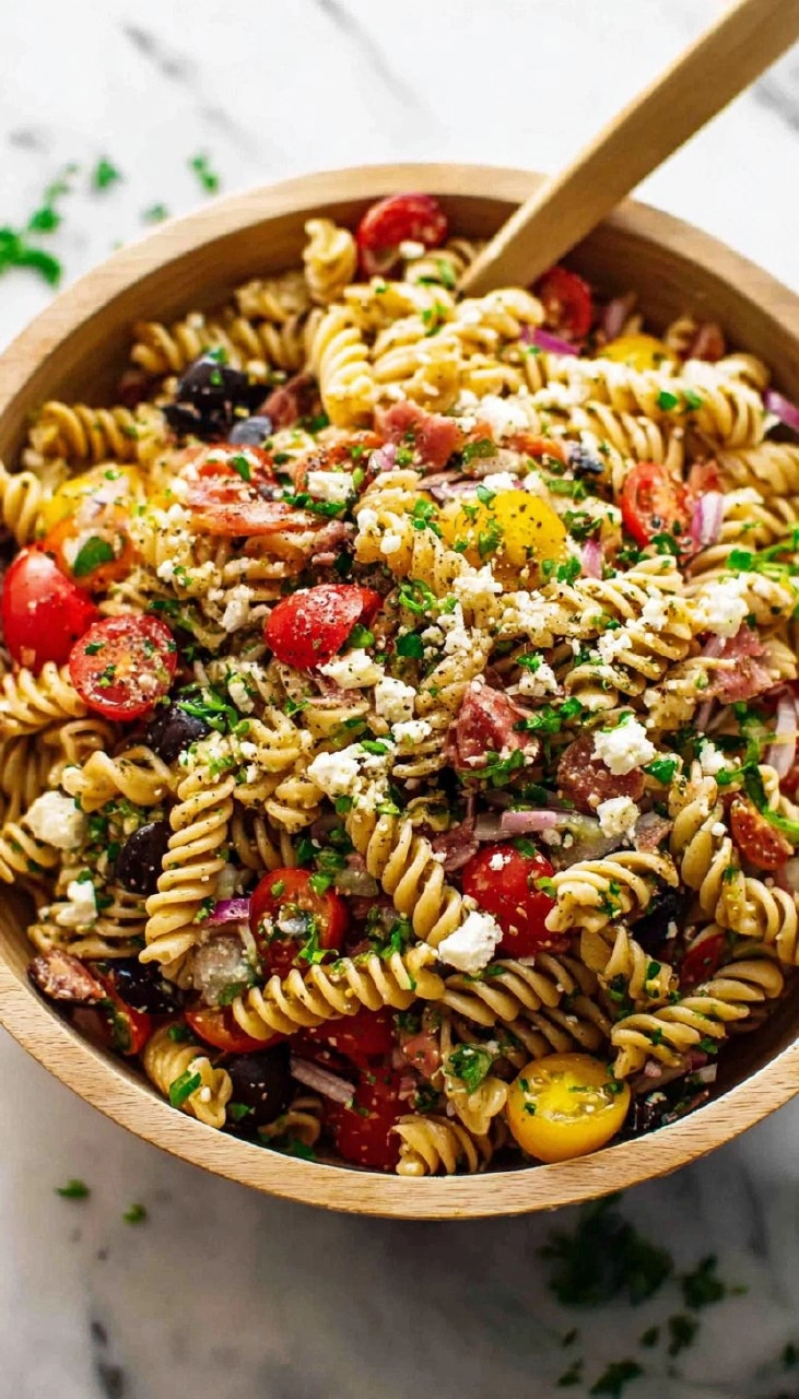 Easy Summer Pasta Salad (4 Ingredients)