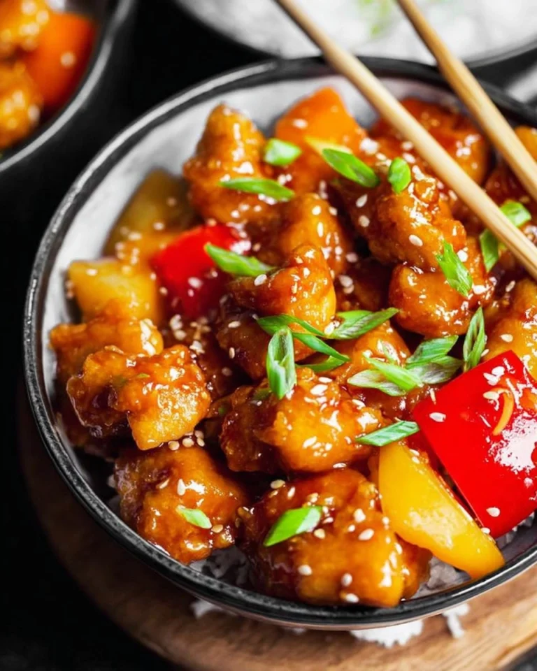 Easy-Sweet-and-Sour-Chicken-Healthy-One-Skillet-Recipe-Recipe