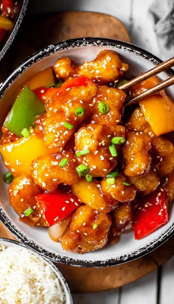 Easy Sweet and Sour Chicken (Healthy One Skillet Recipe)