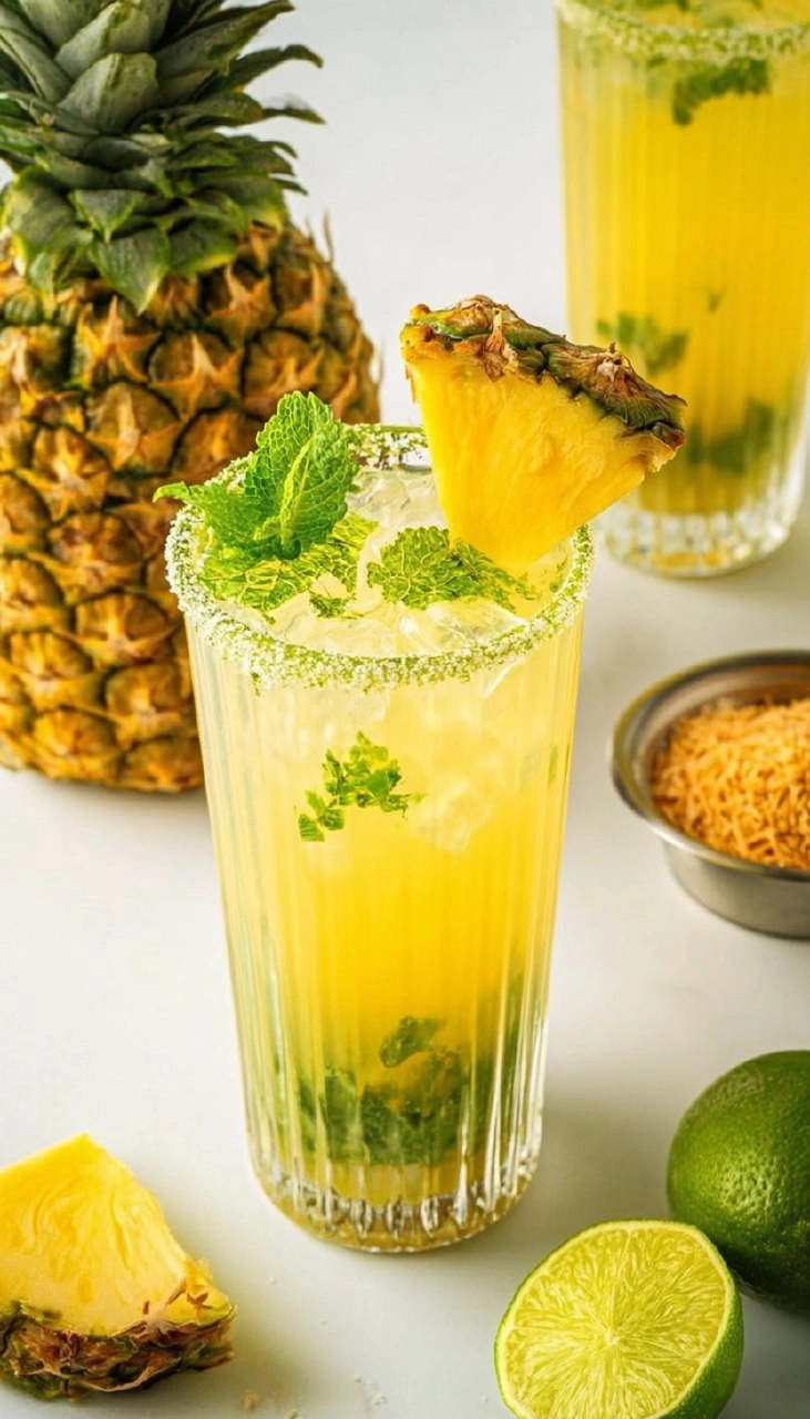 Pineapple Coconut Mojito | Tropical Cinco de Mayo Rum Cocktail
