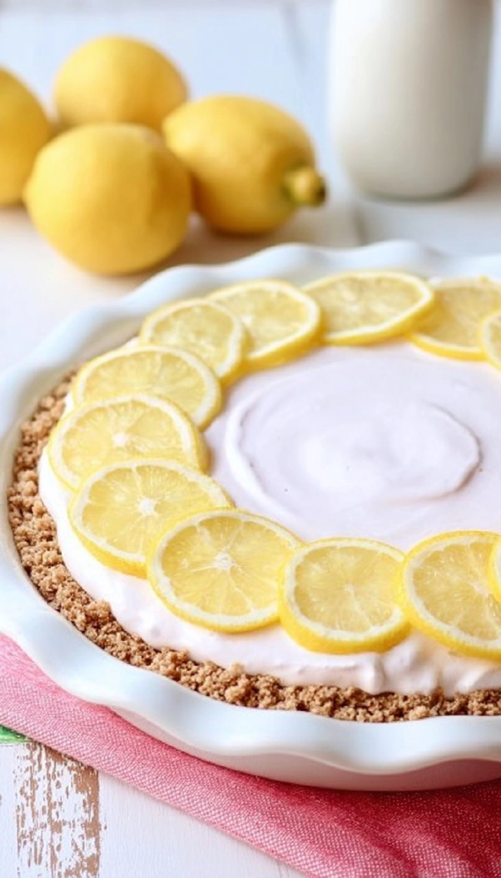 Pink Lemonade No-Bake Pie