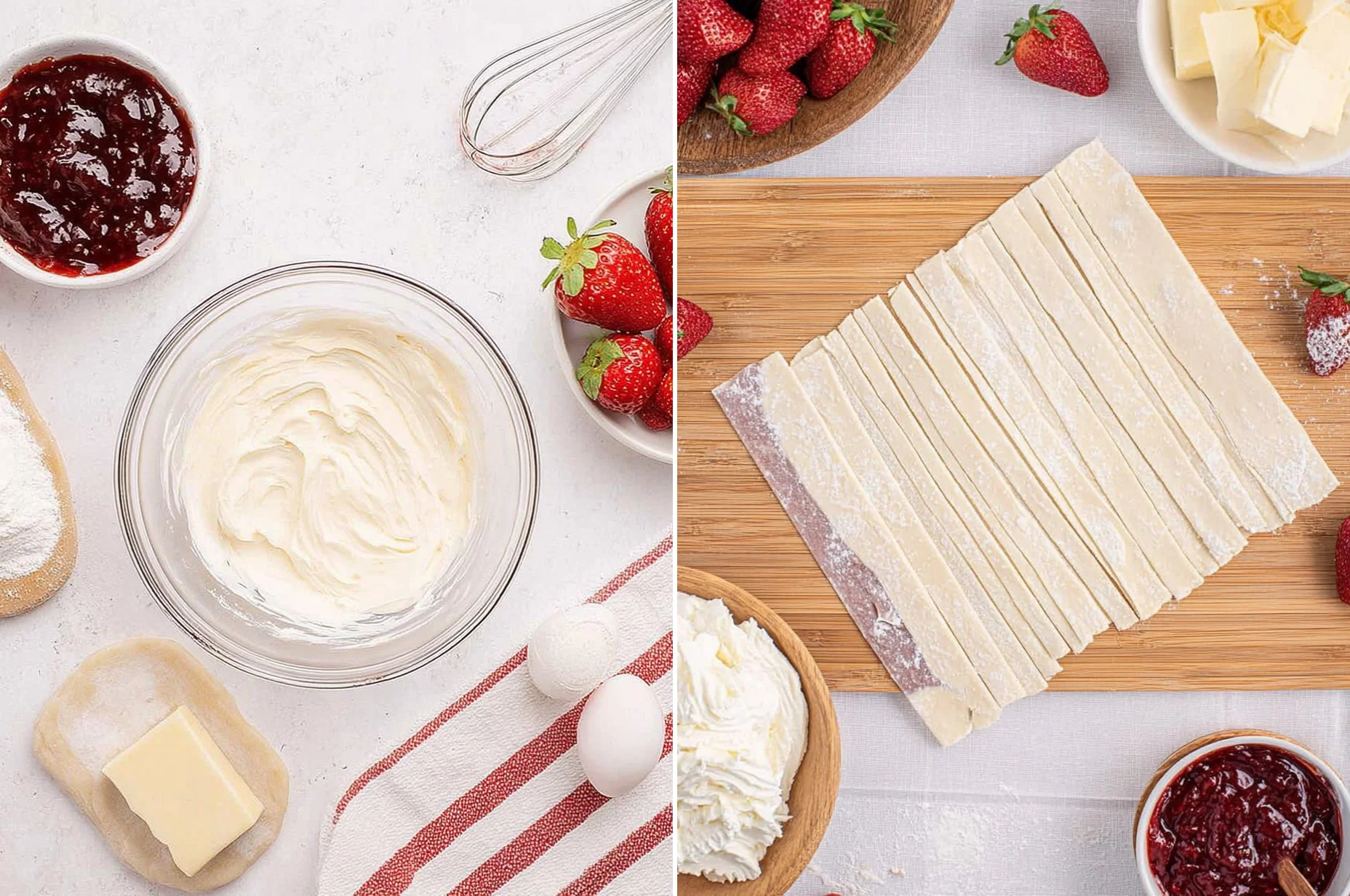 Strawberry Cream Cheese Danish | Easy Puff Pastry Breakfast Pastry