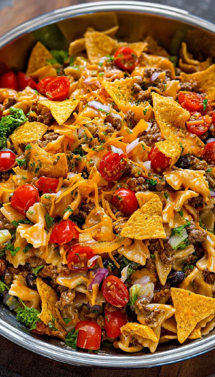 Taco Pasta Salad (Easy Summer Version)